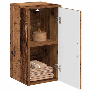 Wandmontierter Badezimmerschrank Altholz