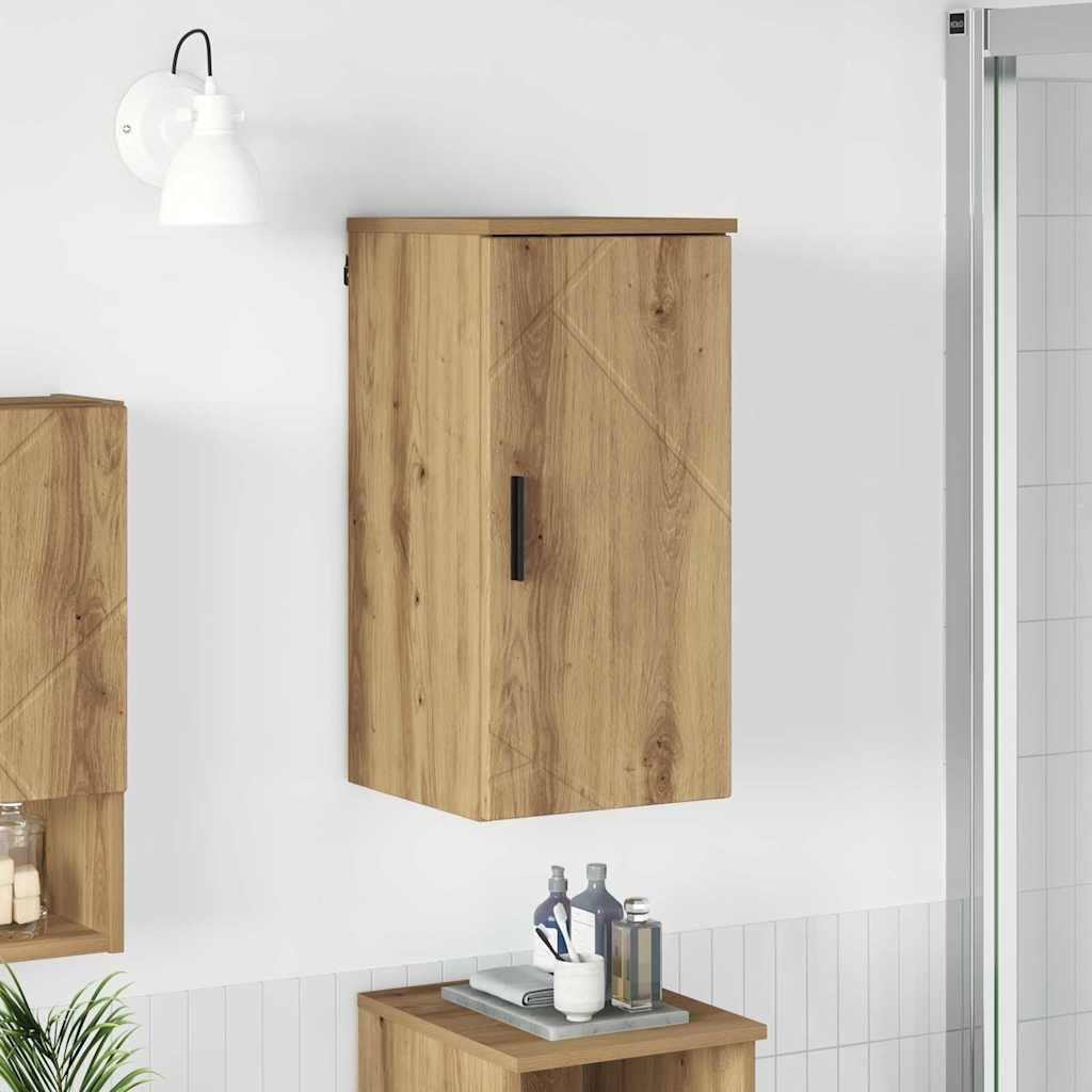 Wandmontierter Badezimmerschrank Artisan Eiche