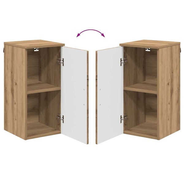 Wandmontierter Badezimmerschrank Artisan Eiche