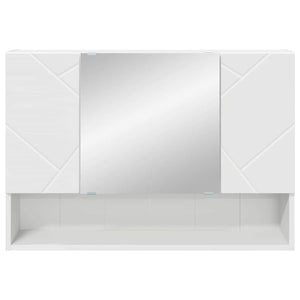 Weißer Spiegelschrank zur Wandmontage 80cm