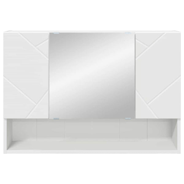 Weißer Spiegelschrank zur Wandmontage 80cm