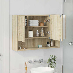 Spiegelschrank Sonoma-Eiche 80 cm