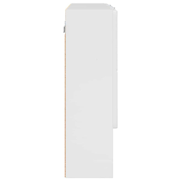Spiegelschrank Weiß Hochglanz 80 cm