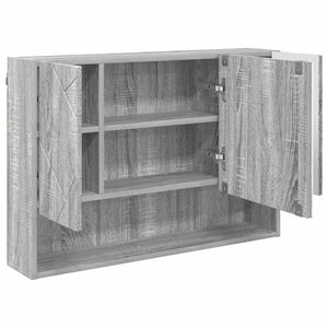 Spiegelschrank Grau Sonoma 80cm