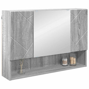 Spiegelschrank Grau Sonoma 80cm