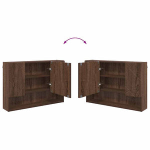 Spiegelschrank Braun Eichenoptik 80cm