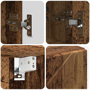 Spiegelschrank Altholz 80x55cm