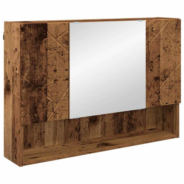 Spiegelschrank Altholz 80x55cm