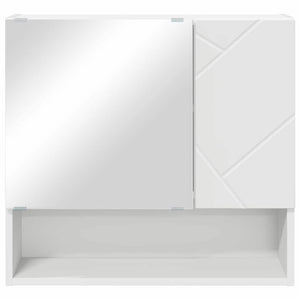 Weißer Spiegelschrank zur Wandmontage