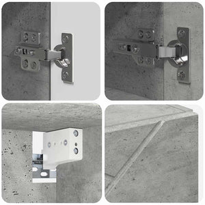 Spiegelschrank Beton Grau 59x55 cm