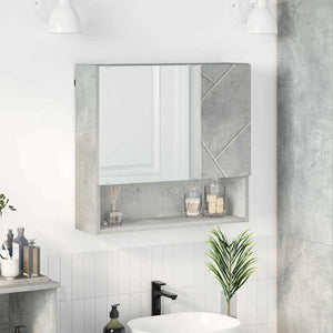 Spiegelschrank Beton Grau 59x55 cm