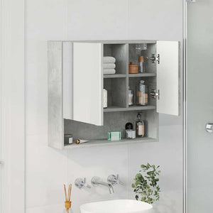 Spiegelschrank Beton Grau 59x55 cm