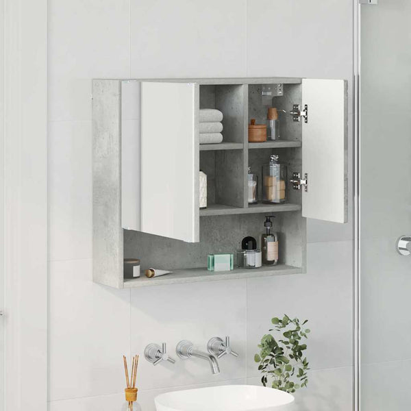 Spiegelschrank Beton Grau 59x55 cm