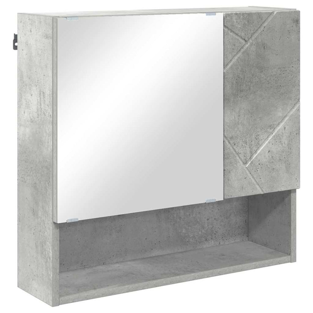 Spiegelschrank Beton Grau 59x55 cm