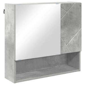 Spiegelschrank Beton Grau 59x55 cm