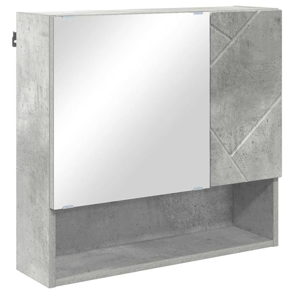 Spiegelschrank Beton Grau 59x55 cm