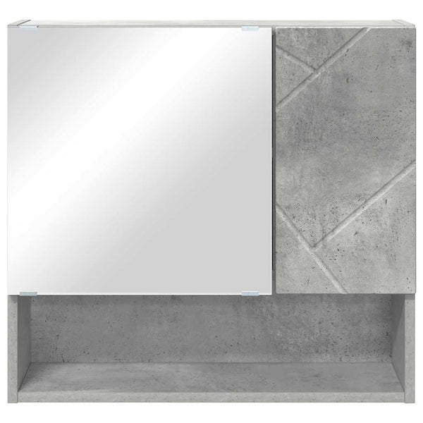 Spiegelschrank Beton Grau 59x55 cm