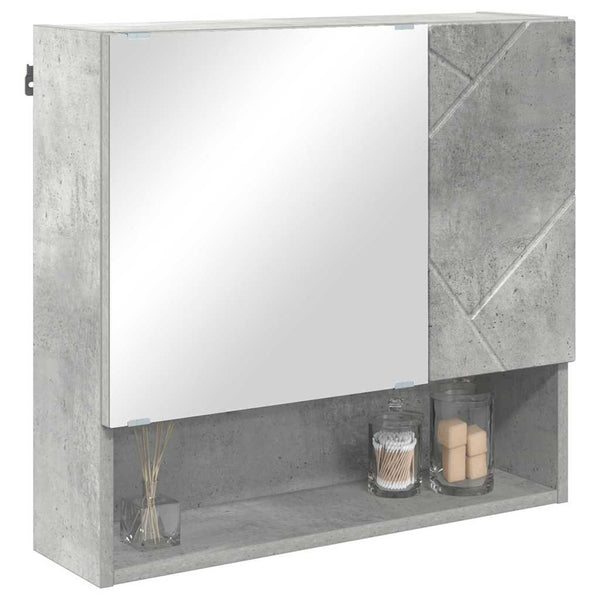 Spiegelschrank Beton Grau 59x55 cm