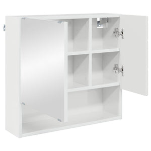 Spiegelschrank Hochglanz Weiß 59x55 cm