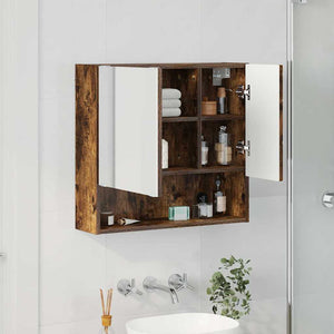 Spiegelschrank Geräucherte Eiche 59cm