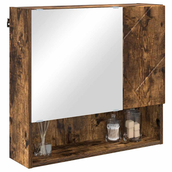 Spiegelschrank Geräucherte Eiche 59cm