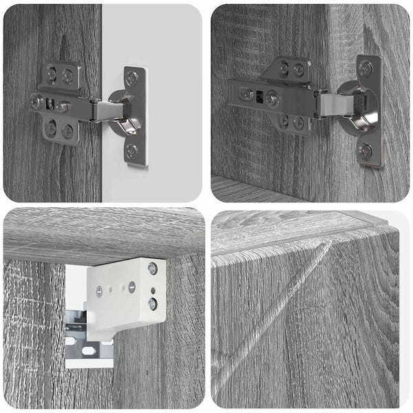 Spiegelschrank Graues Sonoma 59cm