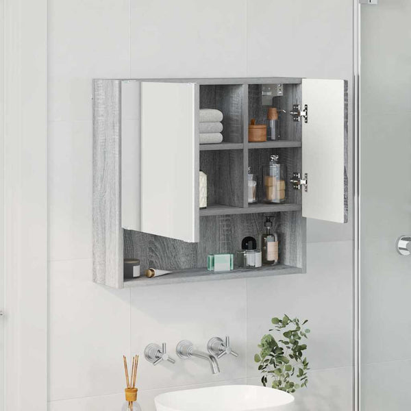 Spiegelschrank Graues Sonoma 59cm