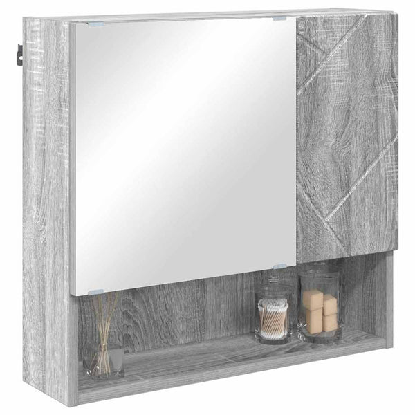 Spiegelschrank Graues Sonoma 59cm