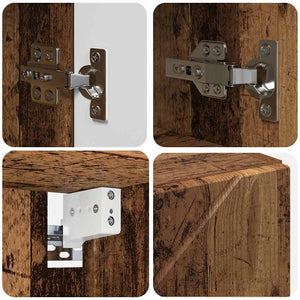 Spiegelschrank Altholz 59x55cm