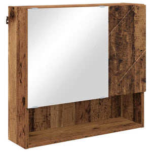 Spiegelschrank Altholz 59x55cm