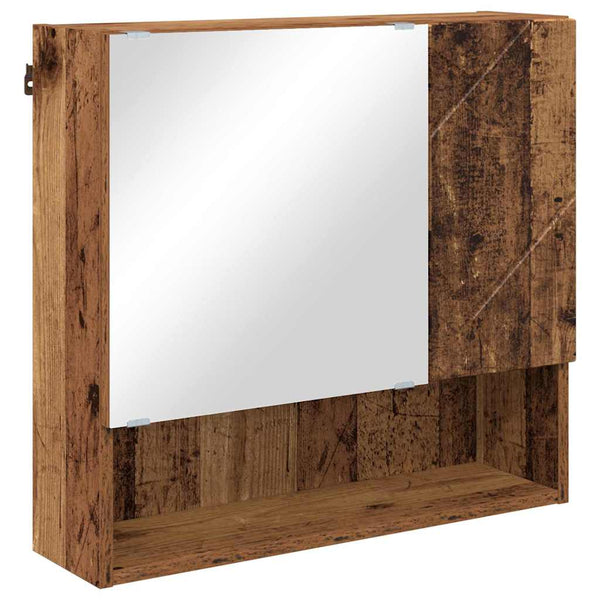 Spiegelschrank Altholz 59x55cm