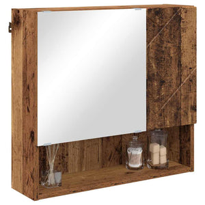 Spiegelschrank Altholz 59x55cm