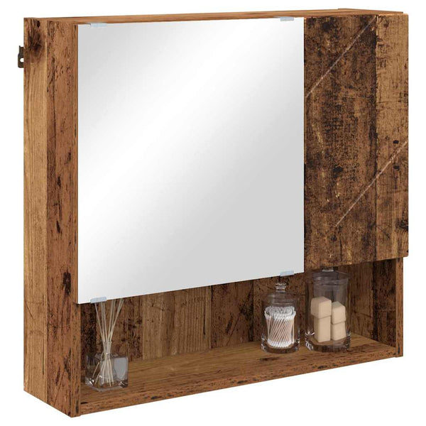 Spiegelschrank Altholz 59x55cm
