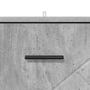 Betongrauer Nachttisch mit Schubladen