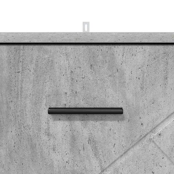 Betongrauer Nachttisch mit Schubladen