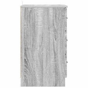 Grauer Nachttisch Sonoma, 38x38x66 cm