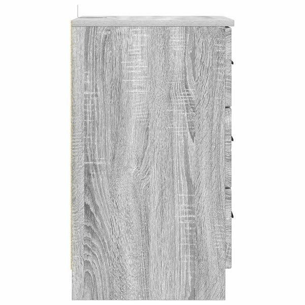 Grauer Nachttisch Sonoma, 38x38x66 cm
