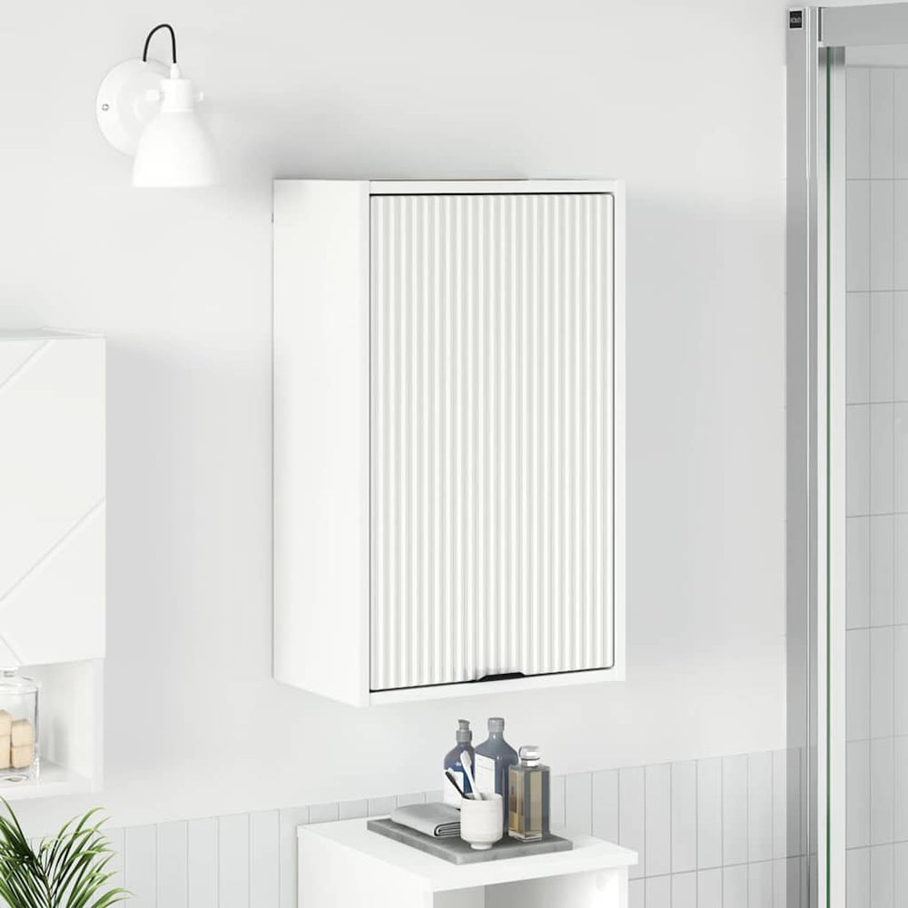 Weißer Badezimmerschrank, 39x23,5x65 cm