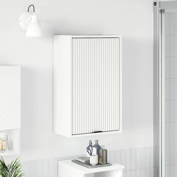 Weißer Badezimmerschrank, 39x23,5x65 cm