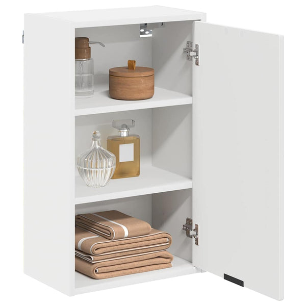 Weißer Badezimmerschrank, 39x23,5x65 cm
