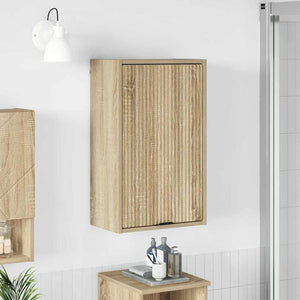 Wandmontierter Badezimmerschrank Sonoma-Eiche 39x23,5x65cm
