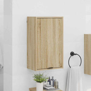 Wandmontierter Badezimmerschrank Sonoma-Eiche 39x23,5x65cm