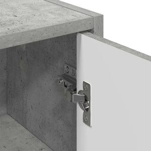 Wandmontierter Badezimmerschrank Beton Grau 39x23,5x65 cm
