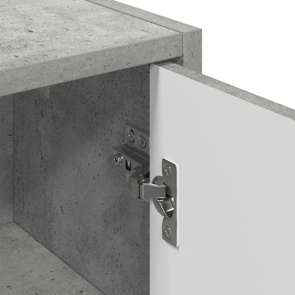 Wandmontierter Badezimmerschrank Beton Grau 39x23,5x65 cm