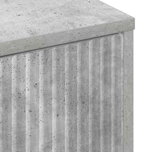Wandmontierter Badezimmerschrank Beton Grau 39x23,5x65 cm