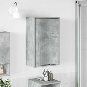 Wandmontierter Badezimmerschrank Beton Grau 39x23,5x65 cm