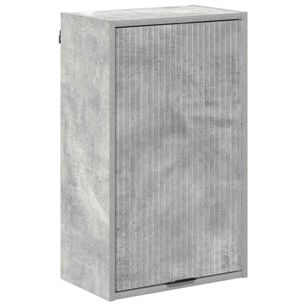 Wandmontierter Badezimmerschrank Beton Grau 39x23,5x65 cm