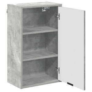 Wandmontierter Badezimmerschrank Beton Grau 39x23,5x65 cm