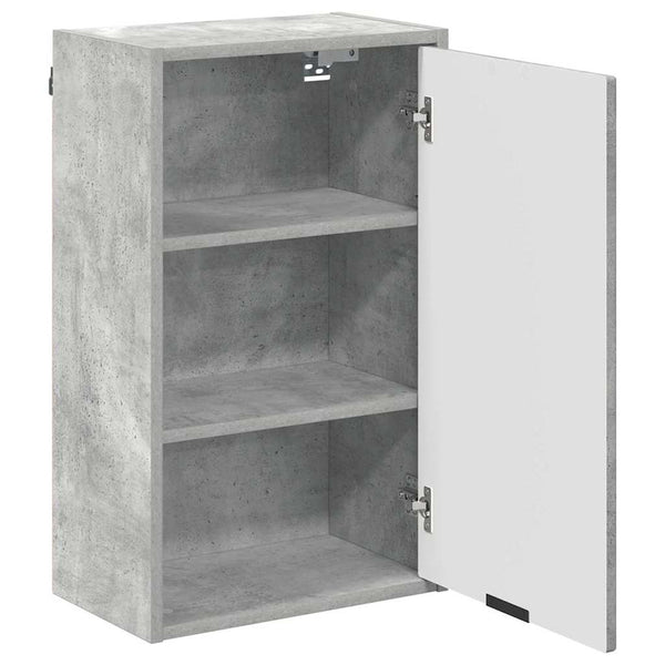 Wandmontierter Badezimmerschrank Beton Grau 39x23,5x65 cm