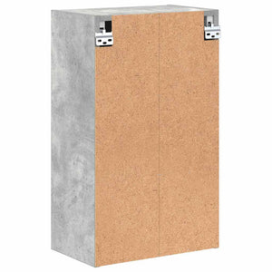 Wandmontierter Badezimmerschrank Beton Grau 39x23,5x65 cm
